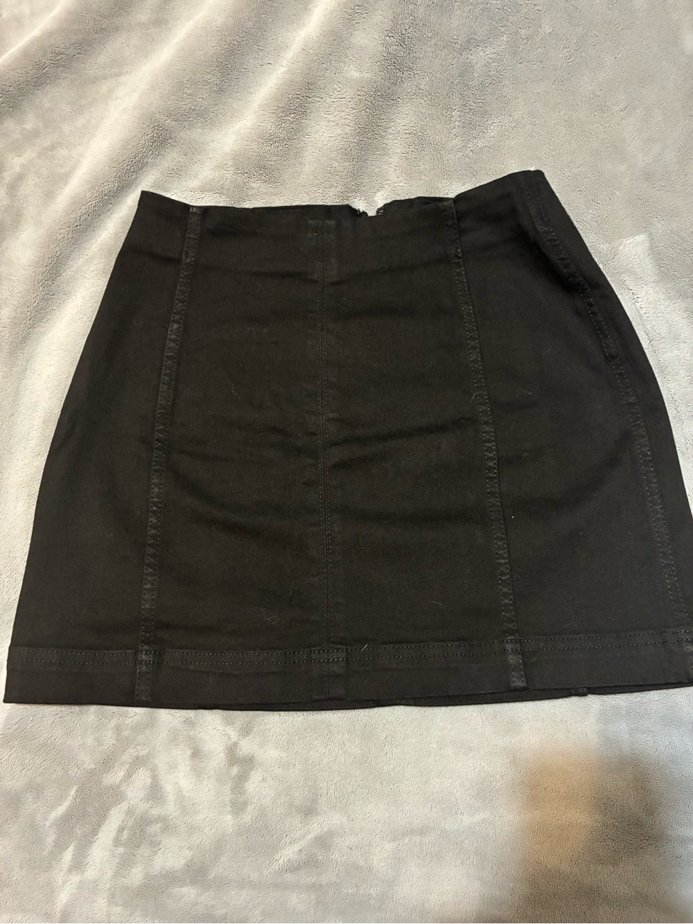 wild fable Black Mini Skirt with Panel Stitching